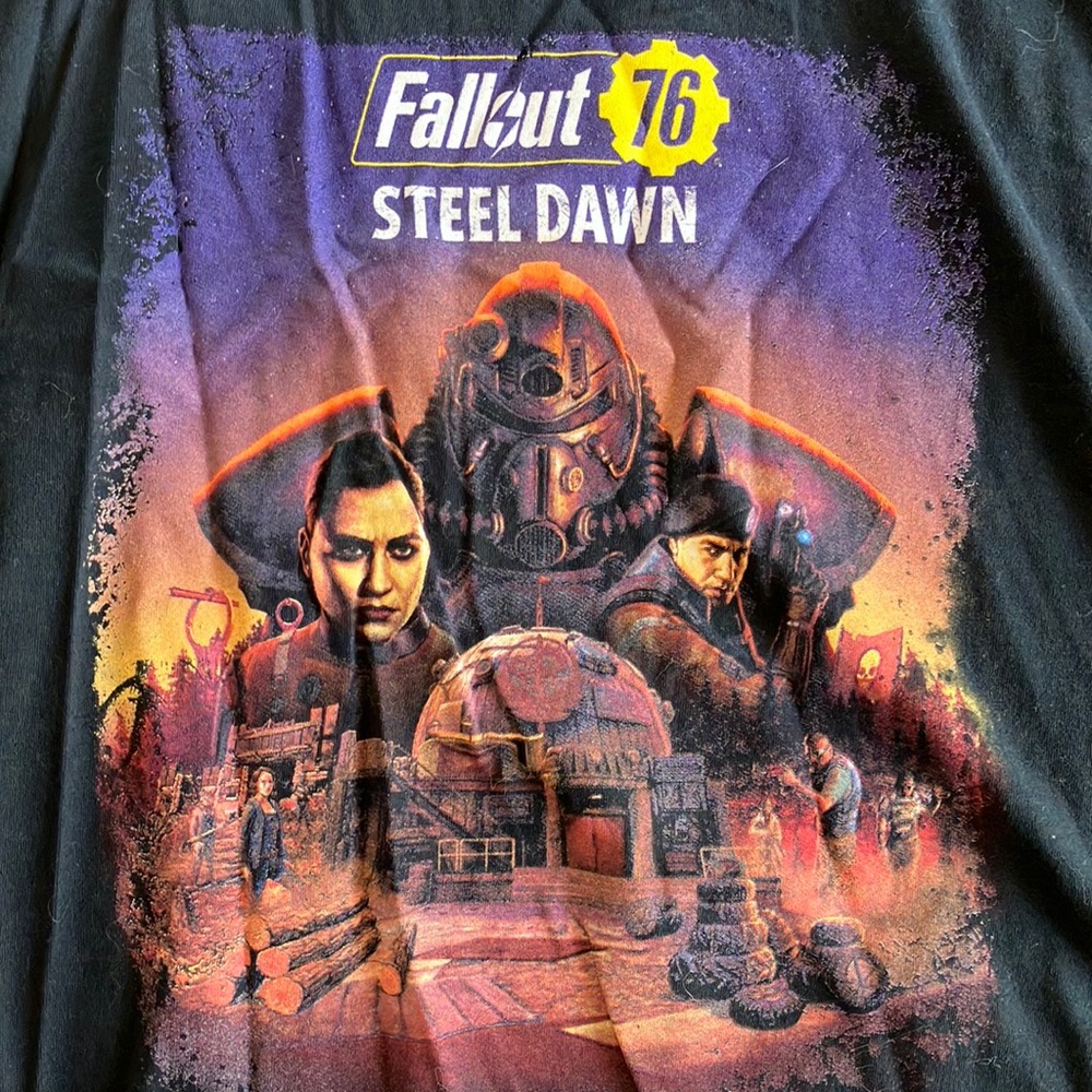 Fallout Steel Dawn Black T Shirt
